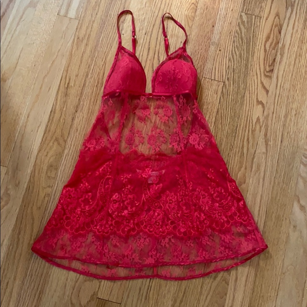 Sexy red nightie
